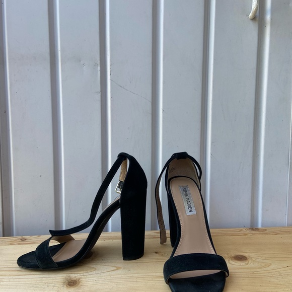 Steve Madden black velvet heels - Picture 3 of 4